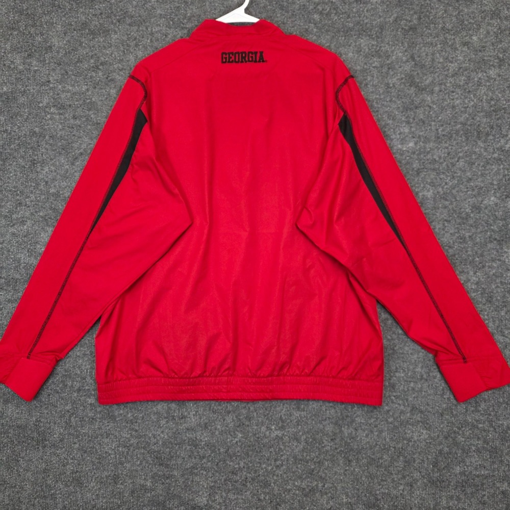 Nike Quarter Zip Windbreaker Men Medium Red Georgia Bulldogs UGA FITSTORM Jacket - Picture 2 of 13